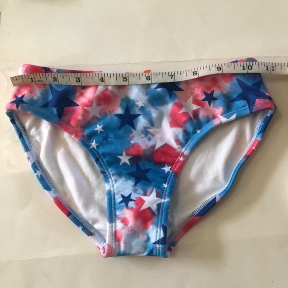 Bundle 3 Pc Art Class & Cat & Jack Strappy Bralette Tie Dyed Patriotic Bikinis - Picture 6 of 12